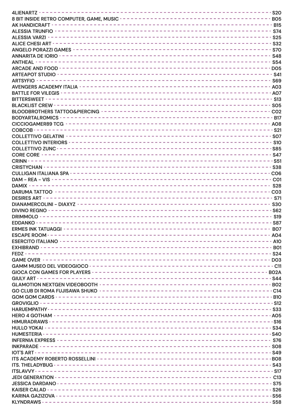 Elenco espositori pad 6_1