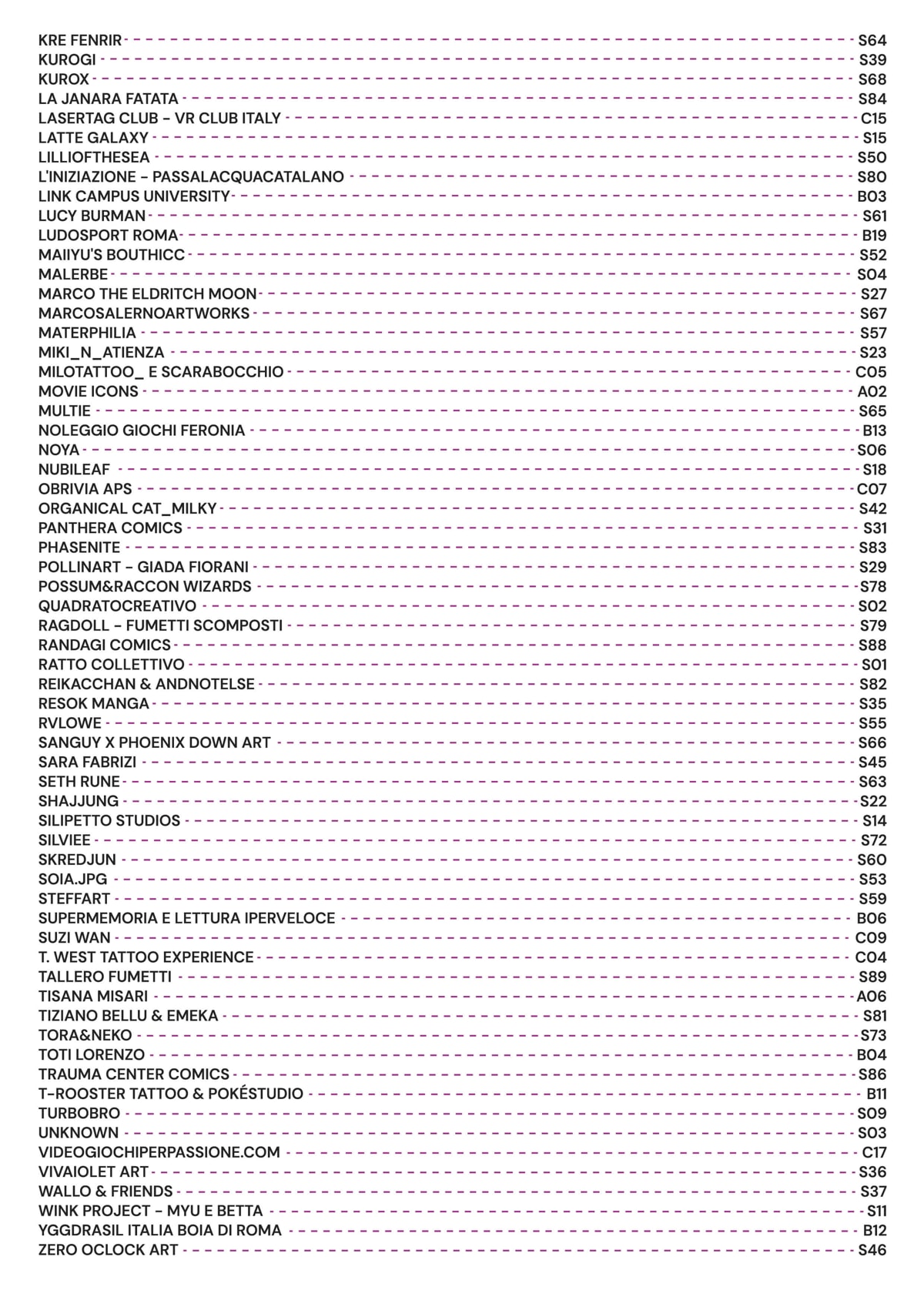 Elenco espositori pad 6_2